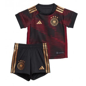 Německo Dětské Venkovní dres komplet MS 2022 Krátký Rukáv (+ trenýrky)
